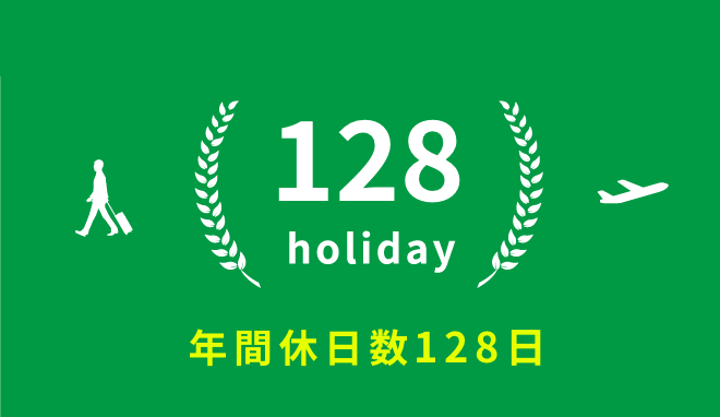 年間休日数124日