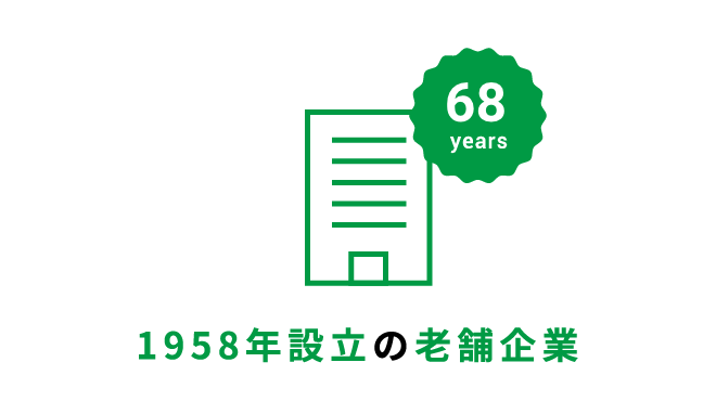 1958年設立の老舗企業